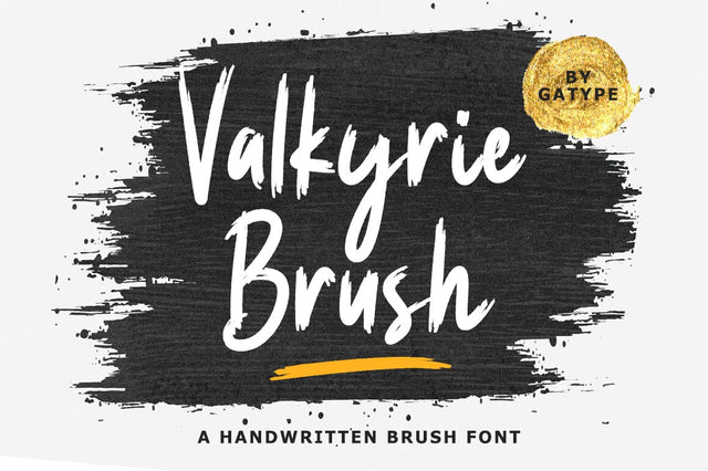 Valkyrie Brush Font gatype 