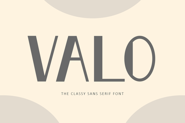 Valo - Classy Sans Serif Font Illushvara Design 