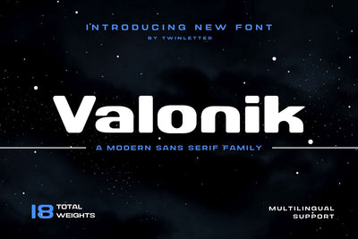 Valonik Font twinletter 
