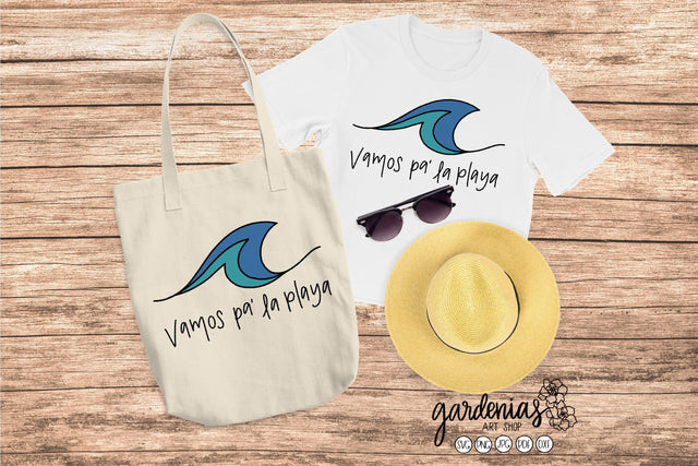 Vamos Pa La Playa SVG Gardenias Art Shop 
