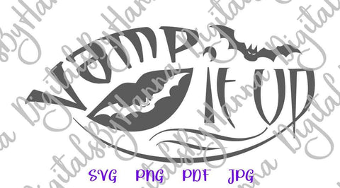 Vamp it Up Happy Halloween Vampire Print and Cut SVG Digitals by Hanna 