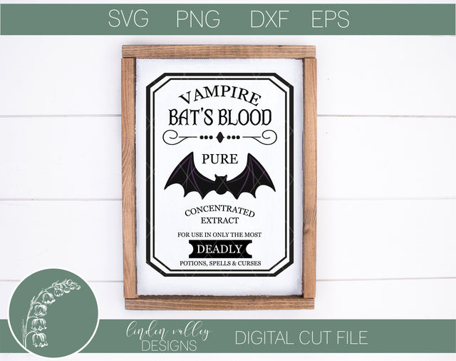 Vampire Bat Blood SVG SVG Linden Valley Designs 