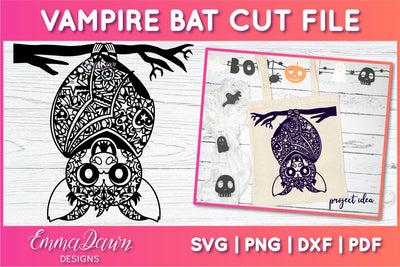 Vampire Bat SVG SVG Emma Dawn Designs 