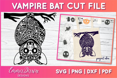 Vampire Bat SVG SVG Emma Dawn Designs 