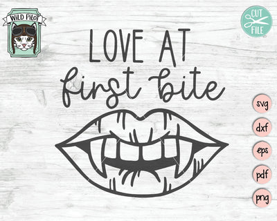 Vampire Bite SVG Cut Filel SVG Wild Pilot 