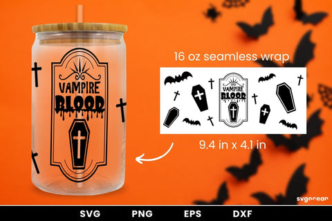 Vampire Can Glass SVG SVG SvgOcean 