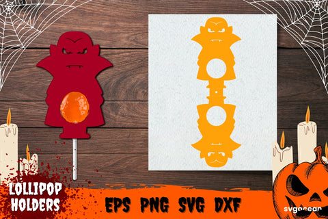 Vampire Candy Holder | Lollipop Holders | Svg Bundle | Cut File SVG SvgOcean 