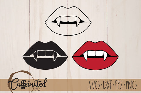 Vampire Fangs SVG SVG Caffeinated SVGs 