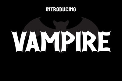 Vampire Fonts Font Fox7 By Rattana 