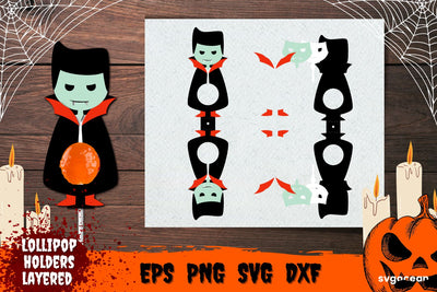 Vampire Lollipop Holder | Candy Holders | Svg Bundle | Cut File SVG SvgOcean 