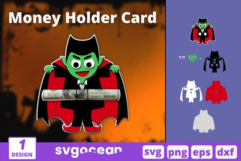 Vampire Money Holder Card Svg SVG SvgOcean 