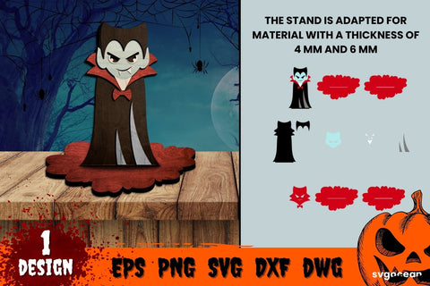 Vampire Multilayered Laser Cut Design | Svg Bundle | Glowforge SVG SvgOcean 