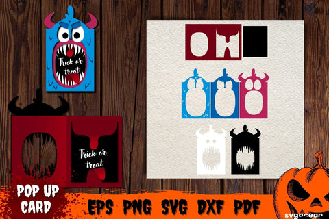 Vampire Pop Up Card Template | Pop-up | Cut Files SVG SvgOcean 