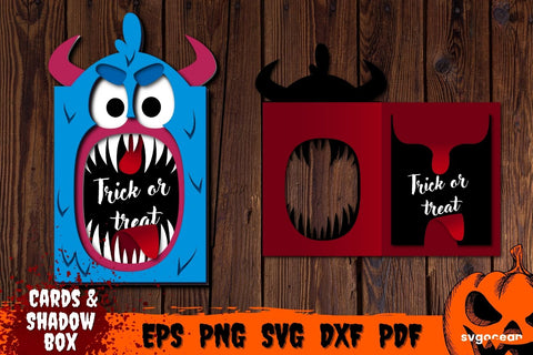 Vampire Pop Up Card Template | Pop-up | Cut Files SVG SvgOcean 