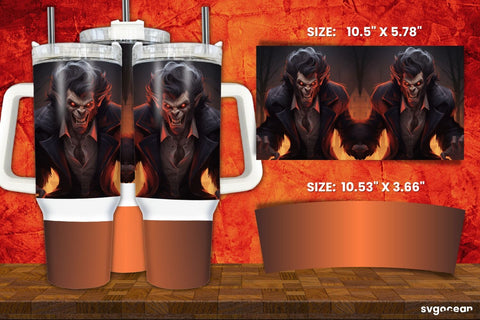 Vampire-werewolf Wrap Bundle | Tumbler | Mug | Pen Sublimation SvgOcean 