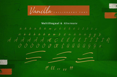 Vanilla - Calligraphy Family Font Font Ibey Design 