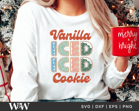 Vanilla Iced Iced Cookie SVG | Retro Christmas Shirt SVG SVG Wood And Walt 