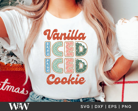 Vanilla Iced Iced Cookie SVG | Retro Christmas Shirt SVG SVG Wood And Walt 