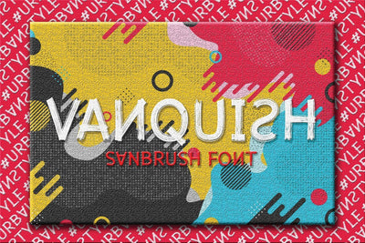 Vanquish | Sanbrush Font Font studioalmeera 