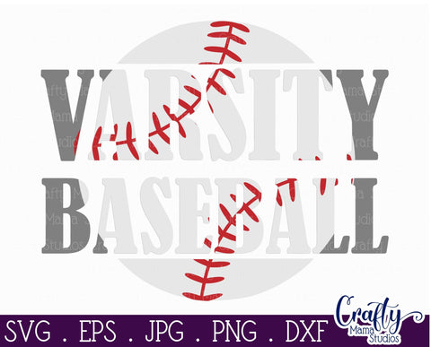 Varsity Baseball Svg SVG Crafty Mama Studios 