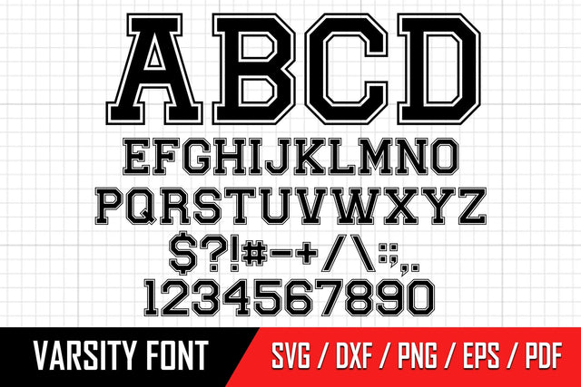 Varsity Font Svg, College Font Svg, Sports Font Svg, Jersey Font Svg, Baseball Font SVG Litke Designs 
