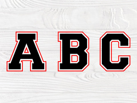 Varsity font SVG | College font svg | Varsity alphabet svg | Svg cut files for cricut | Varsity letters and numbers | Sport alphabet svg SVG TonisArtStudio 