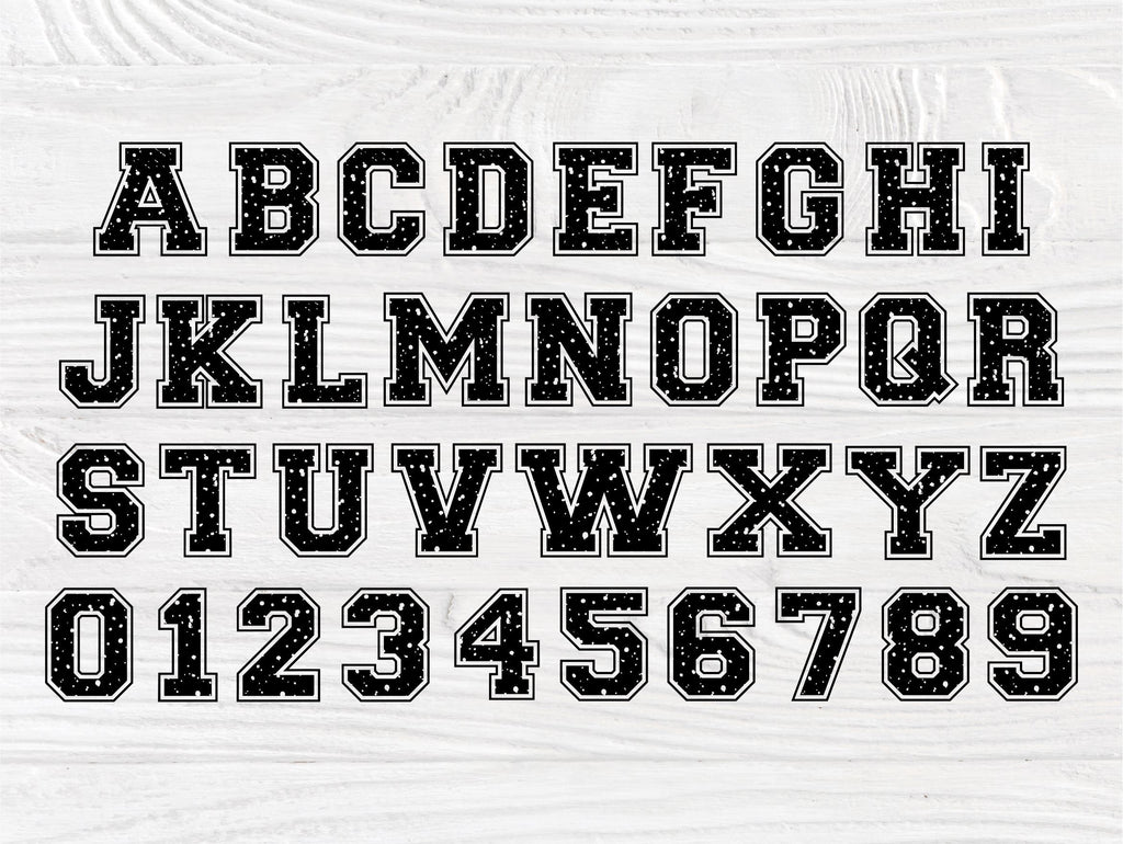 Varsity font SVG, Sport Alphabet, Svg Cut Files - So Fontsy