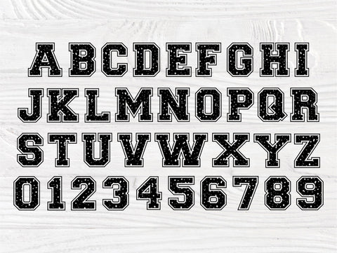 Varsity font SVG, Sport Alphabet, Svg Cut Files SVG TonisArtStudio 