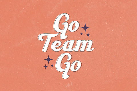 Varsity Sport Script Font Blush Font Co. 