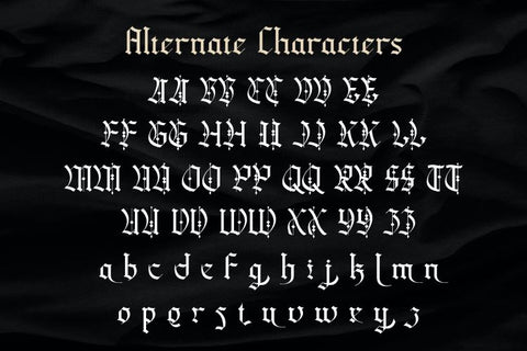 Vasavine Blackletter Font Irvan Randi 