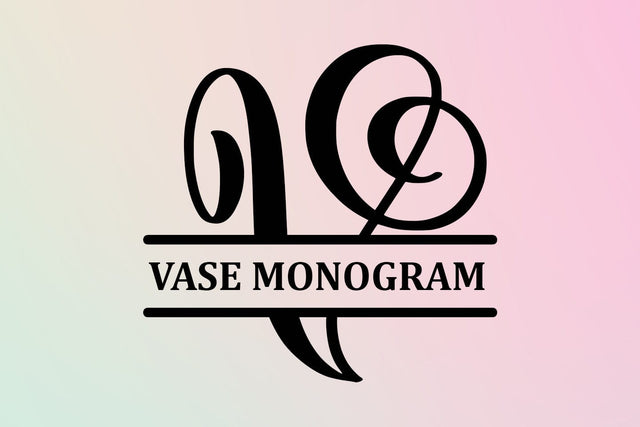 Vase - Monogram - Font Abo Daniel Studio 