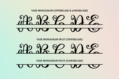 Vase - Monogram - Font Abo Daniel Studio 