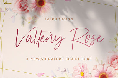 Vatteny Rose - Signature Script Font Font StringLabs 