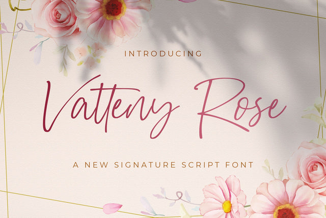 Vatteny Rose - Signature Script Font Font StringLabs 