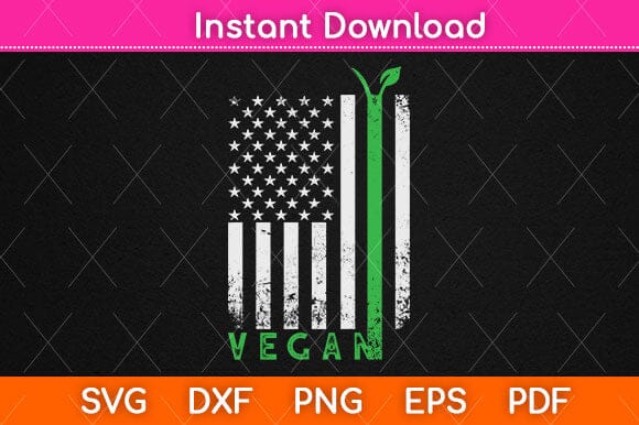 Vegan American Flag Svg Design SVG artprintfile 