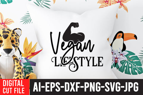 Vegan Lifestyle SVG Cut File SVG BlackCatsMedia 
