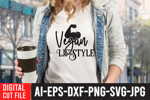 Vegan Lifestyle SVG Cut File SVG BlackCatsMedia 