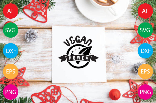 Vegan Power SVG CraftlabSvg29 