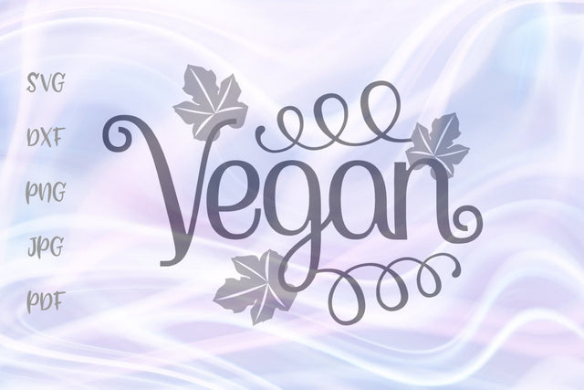 Vegan Sign SVG, PNG, DXF, PDF, JPG SVG Digitals by Hanna 