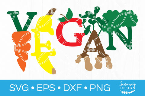 Vegan SVG SVG SavanasDesign 