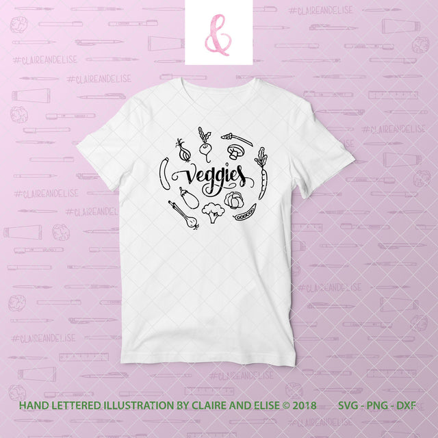 Veggies - Vegetables - SVG PNG DXF CUT FILE SVG Claire And Elise 
