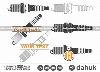 Vehicle spark plug svg, Spark plug svg, Spark Plug Car Vector Svg, spark Plug Clipart Svg, Cut file for silhouette, svg, eps, dxf, png, clipart cricut design space, vinyl cut files SVG dahukdesign 