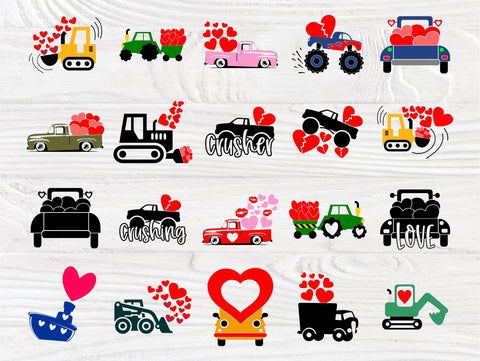 Vehicle SVG Bundle | Vehicles Svg | Transportation Clipart | Excavator Svg | Pickup Truck Svg | Truck Svg | Vehicle Cut Files for Cricut SVG TonisArtStudio 