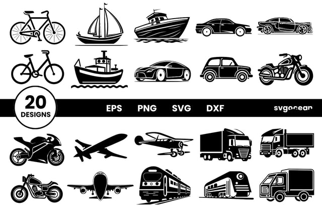 Vehicles SVG Bundle | Car | Transport SVG SvgOcean 