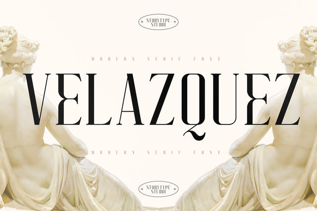 VELAZQUEZ Typeface Font Storytype Studio 