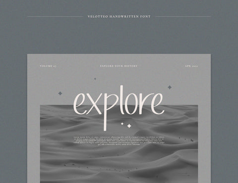 Velotteo Script Handwritten Font inferno.studio3 