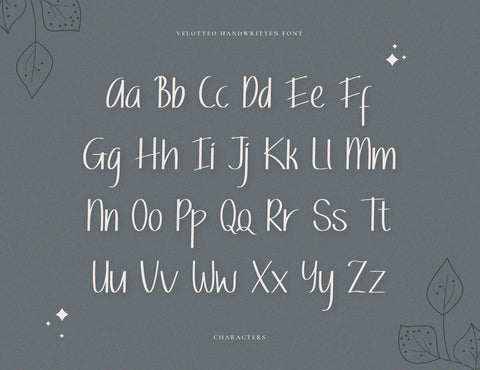 Velotteo Script Handwritten Font inferno.studio3 