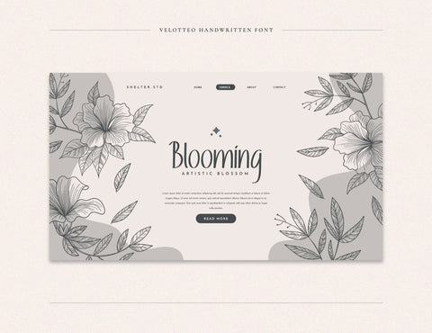 Velotteo Script Handwritten Font inferno.studio3 