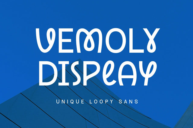 Vemoly Display – Unique Sans Font Arterfak Project 