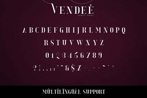VENDEE - Serif font Font VPcreativeshop 